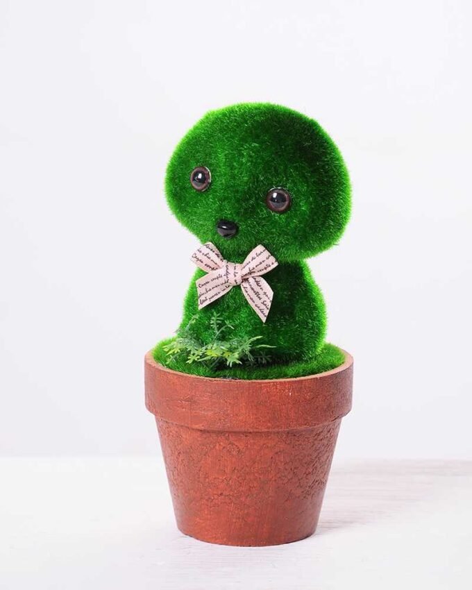 7*7*16CM POTTED FLOCKY CRAFTS GS-3890033