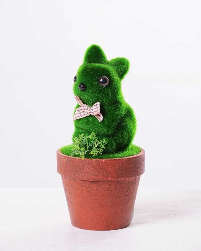 7*7*16CM POTTED FLOCKY CRAFTS GS-3890034