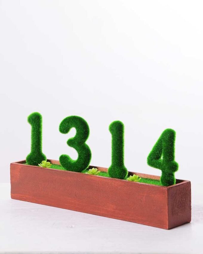 30*6.5*14CM POTTED FLOCKY CRAFTS  BOX SIZE:32.5*14.3*6.5CM GS-3890035