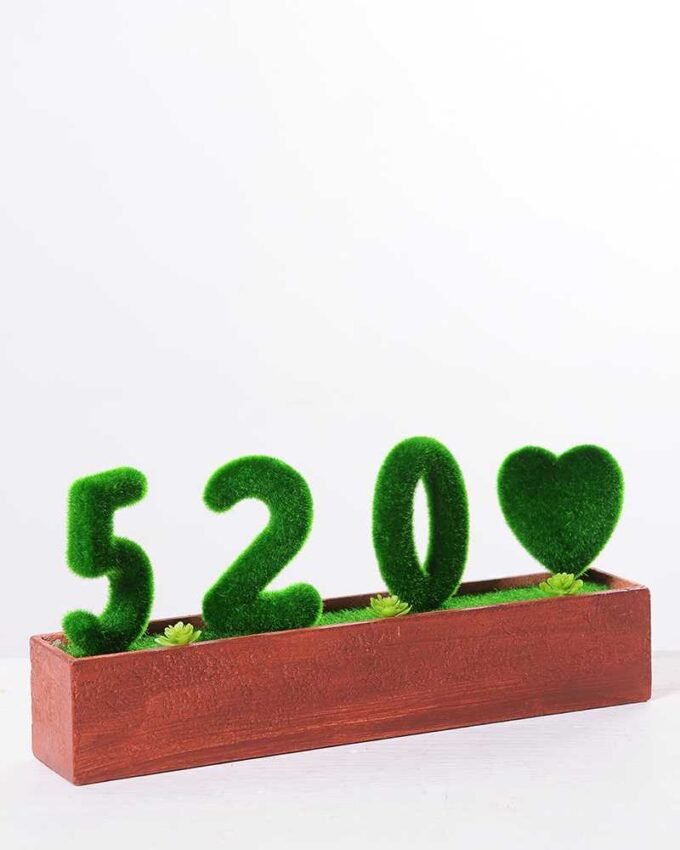 30*6.5*14CM POTTED FLOCKY CRAFTS  BOX SIZE:32.5*14.3*6.5CM GS-3890036