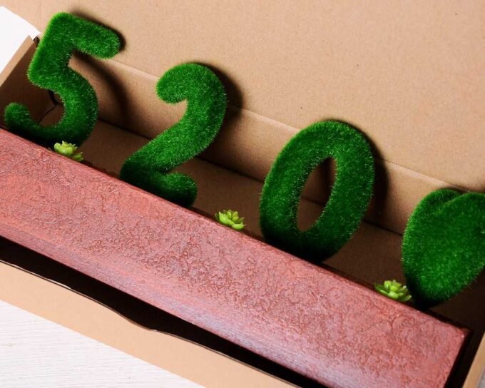 30*6.5*14CM POTTED FLOCKY CRAFTS  BOX SIZE:32.5*14.3*6.5CM GS-3890036