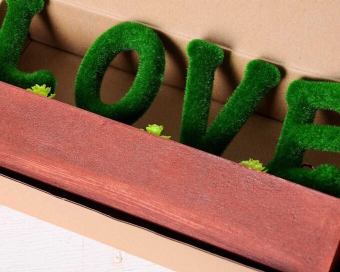 30*6.5*14CM POTTED FLOCKY CRAFTS  BOX SIZE:32.5*14.3*6.5CM GS-3890037