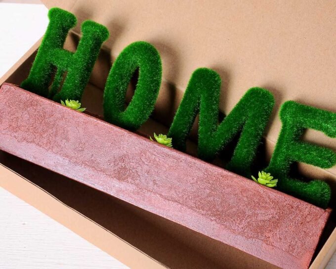 30*6.5*14CM POTTED FLOCKY CRAFTS  BOX SIZE:32.5*14.3*6.5CM GS-3890038