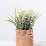 7.5*7.5*16CM POTTED WITH FLAX GRASS GS-3890041