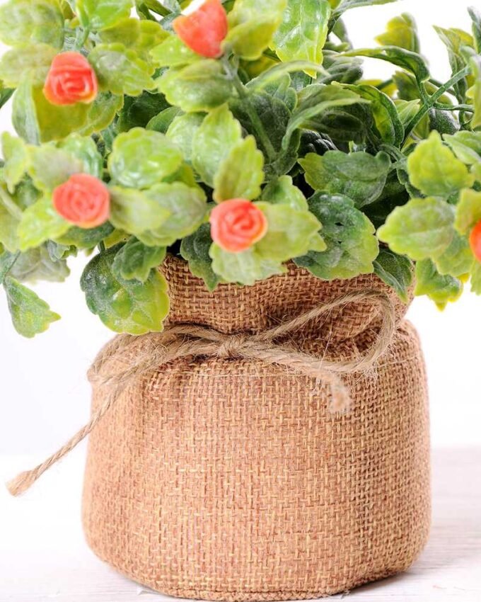 7.5*7.5*16CM POTTED WITH FLAX GRASS GS-3890042