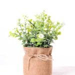 7.5*7.5*16CM POTTED WITH FLAX GRASS GS-3890044