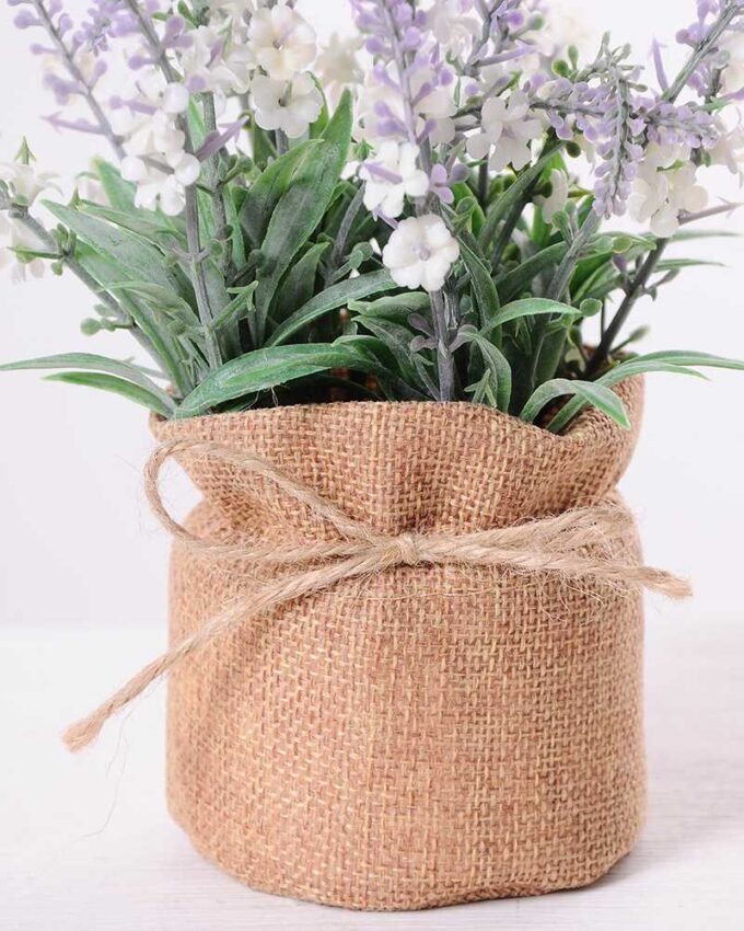 7.5*7.5*16CM POTTED WITH FLAX GRASS GS-3890045