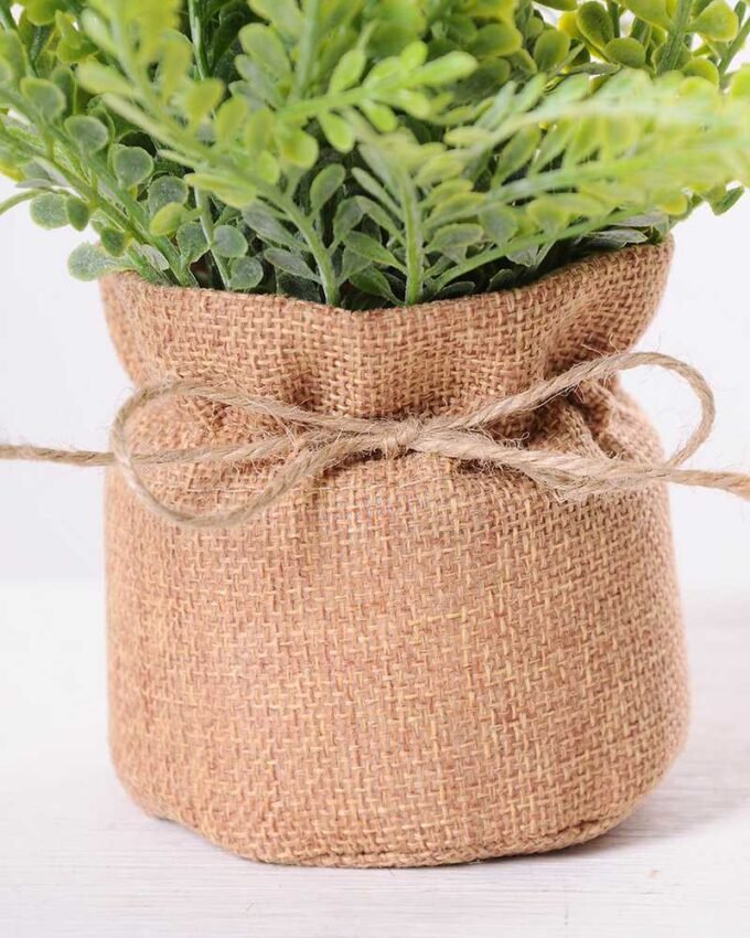 7.5*7.5*16CM POTTED WITH FLAX GRASS GS-3890047