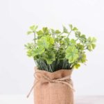 7.5*7.5*16CM POTTED WITH FLAX GRASS GS-3890052