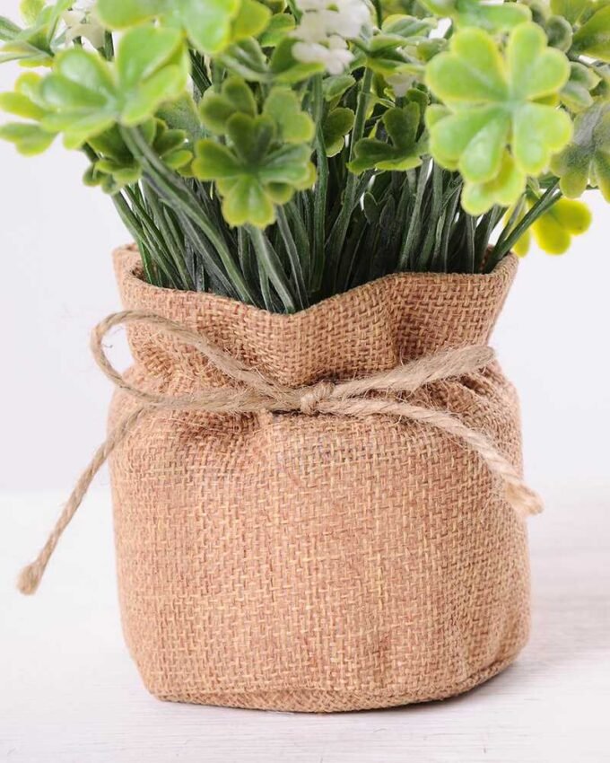 7.5*7.5*16CM POTTED WITH FLAX GRASS GS-3890052