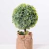 7.5*7.5*21CM POTTED WITH FLAX GRASS BALL GS-3890054