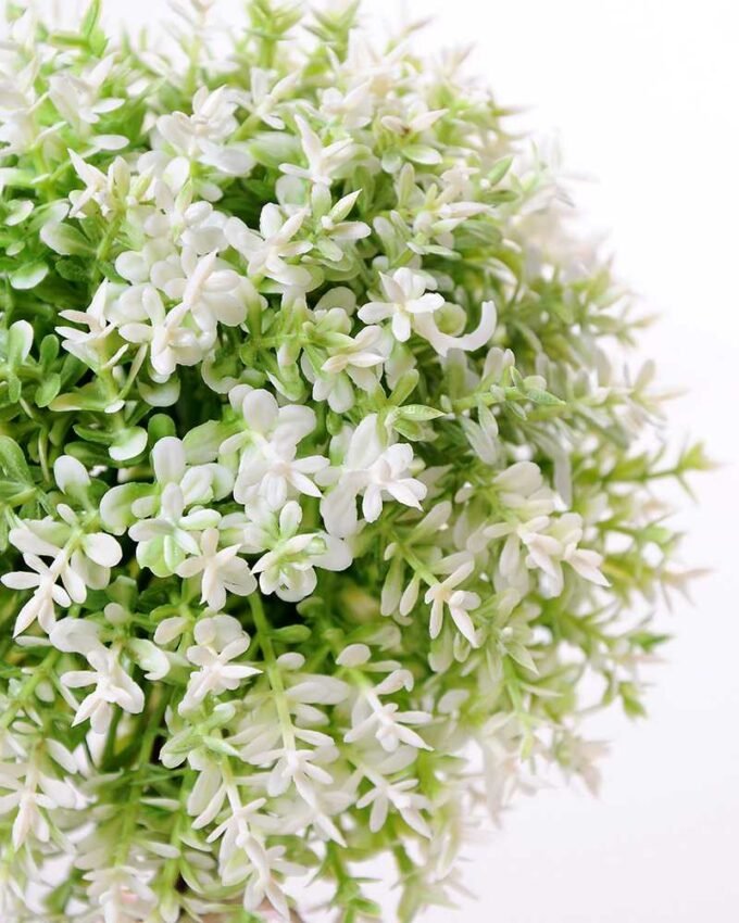 7.5*7.5*21CM POTTED WITH FLAX GRASS BALL GS-3890055