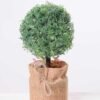 7.5*7.5*21CM POTTED WITH FLAX GRASS BALL GS-3890058