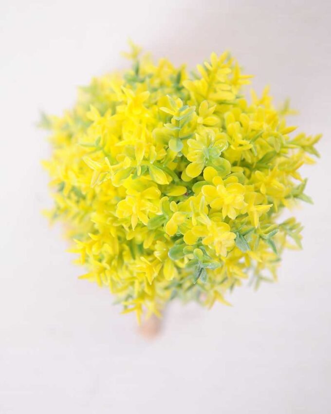 6.5*6.5*21CM POT WRAPPED FLAX FLOCKY CRAFTS GS-3890068