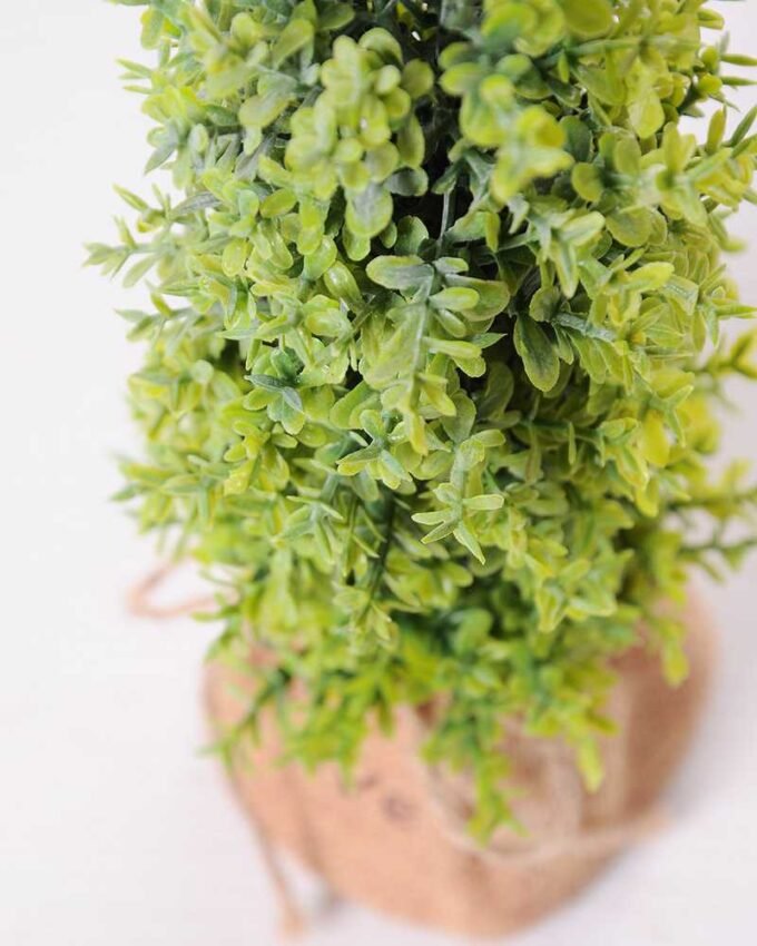 6.5*6.5*21CM POT WRAPPED FLAX FLOCKY CRAFTS GS-3890069