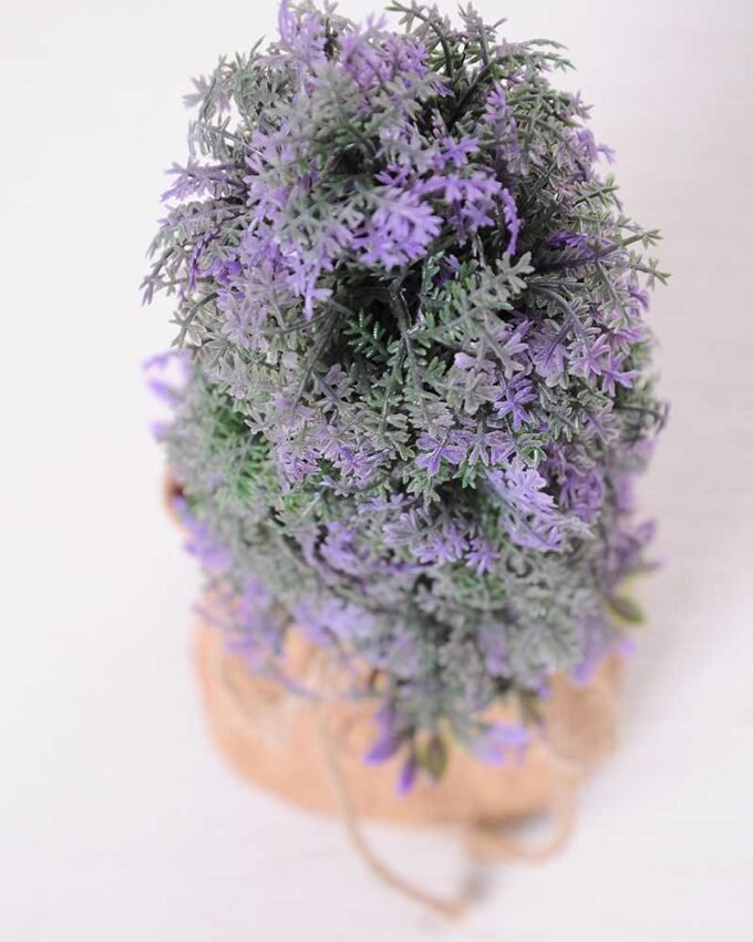 6.5*6.5*21CM POT WRAPPED FLAX FLOCKY CRAFTS GS-3890070