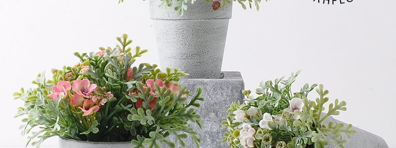 Nordic style Artificial Mini wild potted plant YEAHFLOWER