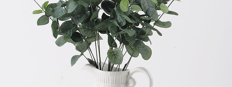 Green artificial leaf decorative Eucalyptus Leave Simulation Plants