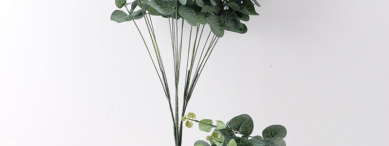 Green artificial leaf decorative Eucalyptus Leave Simulation Plants