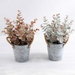 202028.5cm Artificial plants Eucalyptus in metal potGS-03318084