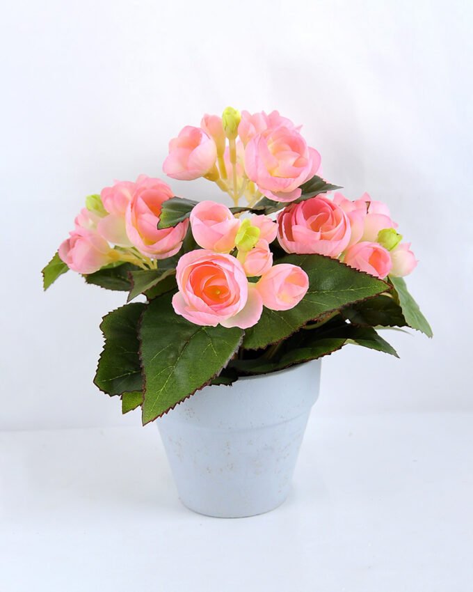 Artificial Flower 22*22*23cm Begonia in Paper pot GS-03319015-P1 1 Artificial Flower 22*22*23cm Begonia in Paper pot GS-03319015-P1