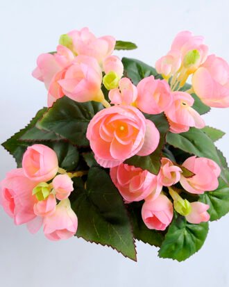 Artificial Flower 22*22*23cm Begonia in Paper pot GS-03319015-P1