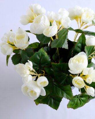 Artificial Flower 26*26*28cm Begonia in Paper pot GS-03319016-W1