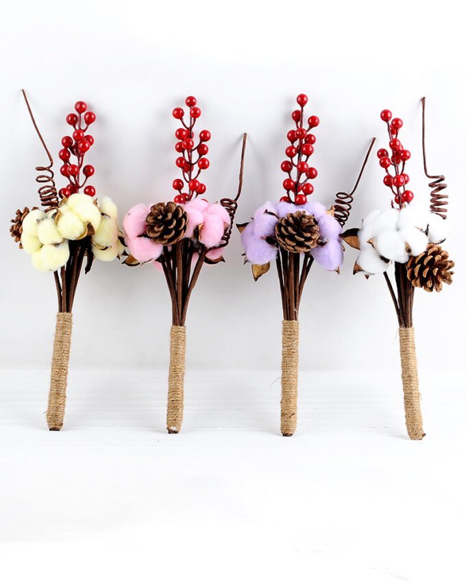 Artificial Flower 12*12*27cm Cotton bush*7 GS-33518016-P1