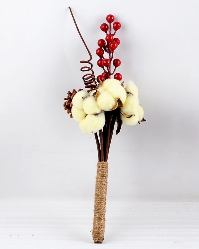 Artificial Flower 12*12*27cm Cotton bush*7 GS-33518016-Y1