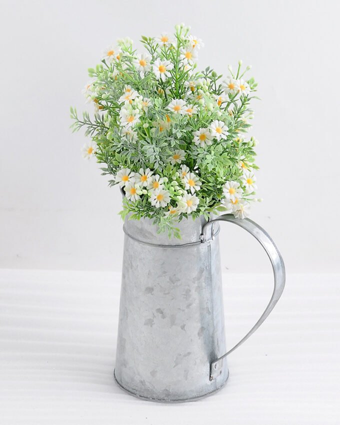 Artificial Flower 24*22*35cm Daisies in Metal pot GS-03318085-W1