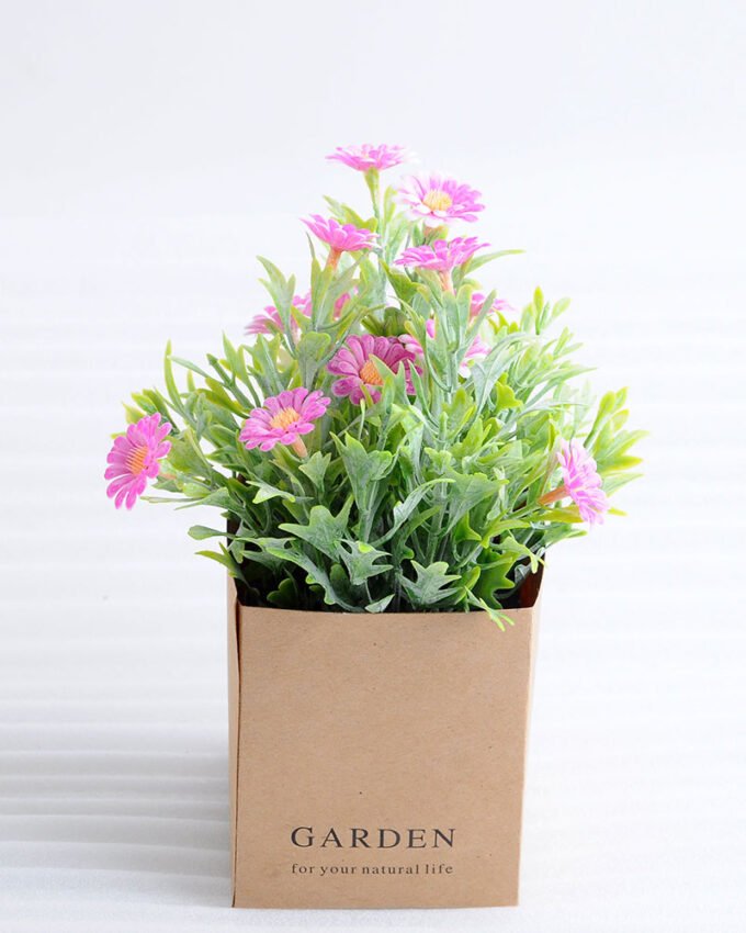 Artificial Flower 12*12*18.5cm Daisies in paper pot GS-03318110-Z1