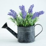 Artificial Flower H:20CM Lavender IN Metal watering can GS-6660559