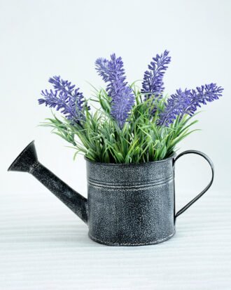 Artificial Flower H:20CM Lavender IN Metal watering can GS-6660559 Potted Flowers&Plants YeahFlower is one of Chinese leading OEM manufacturers and exporters , supplying the silk flowers, wholesale artificial trees Artificial Flower H:20CM Lavender IN Metal watering can GS-6660559