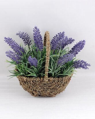 Artificial Flower 23*16*19cm Lavender in basket  GS-03318038
