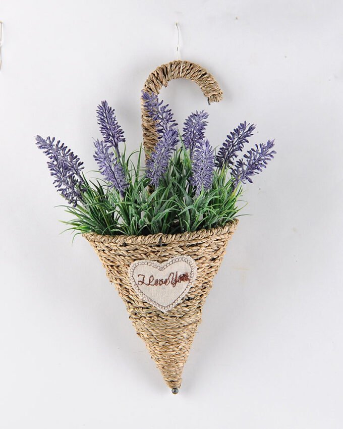 Artificial Flower 23*12*33cm Lavender in basket  GS-03318041