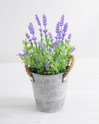 Artificial Flower 19*19*26cm Lavender in metal pot GS-03318081