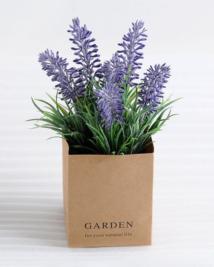 Artificial Flower 12*12*18cm Lavender in paper pot GS-03318111-Z1 1 Artificial Flower 12*12*18cm Lavender in paper pot GS-03318111-Z1