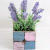Artificial Flower 17*17*24cm Lavender in wooden pot GS-03318048-B1