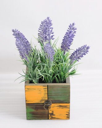 Artificial Flower 17*17*24cm Lavender in wooden pot GS-03318048-G1 Potted Flowers&Plants YeahFlower is one of Chinese leading OEM manufacturers and exporters , supplying the silk flowers, wholesale artificial trees Artificial Flower 17*17*24cm Lavender in wooden pot GS-03318048-G1
