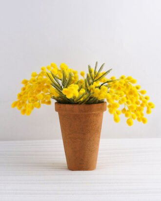 Artificial Flower 20*20*22cm Mimosa in paper pot GS-03318062