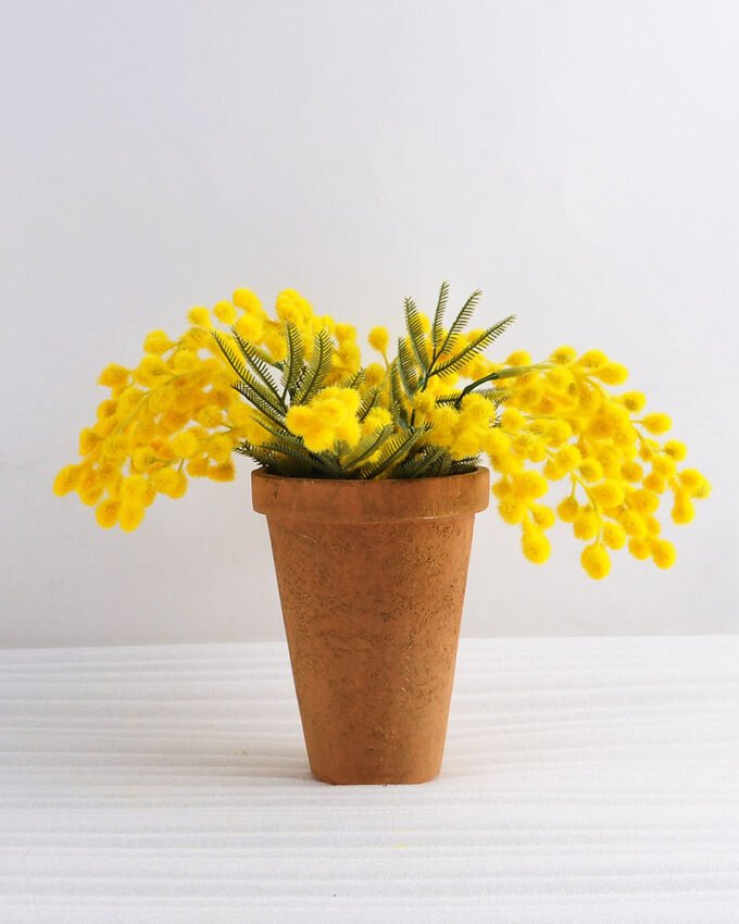 Artificial Flower 20*20*22cm Mimosa in paper pot GS-03318062