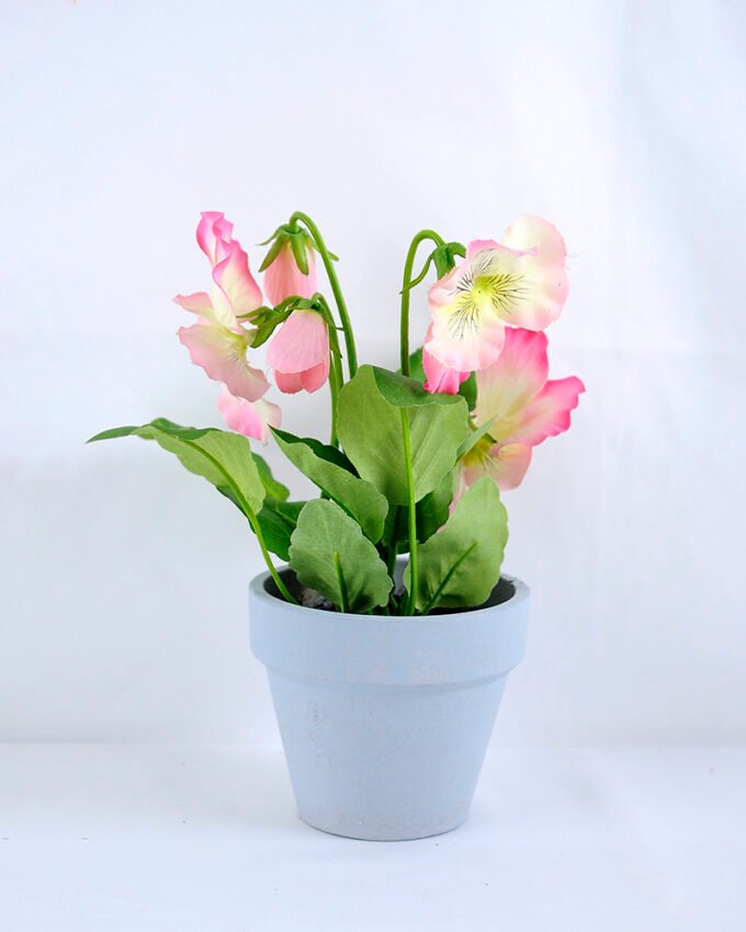Artificial Flower 17*17*20cm Pansy in Paper pot GS-03319017-P2