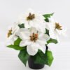 Artificial Flower 28*23*25.5cm Poinsettia in plastic pot GS-03318160-W1