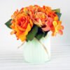 Artificial Flower H:16cm Rose Hydrangea in Glassware GS-6660581-O1 1 Artificial Flower H:16cm Rose Hydrangea in Glassware GS-6660581-O1