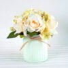 Artificial Flower H:16cm Rose Hydrangea in Glassware GS-6660581-W1