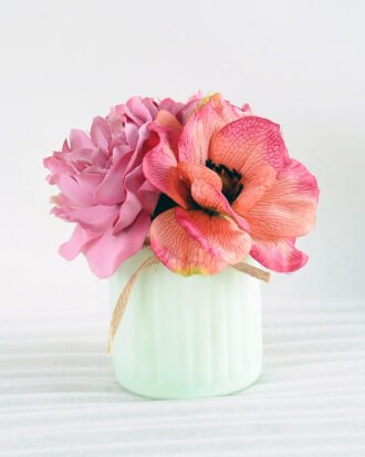 Artificial Flower H:15cm Rose in Glassware GS-6660582-Z1 Potted Flowers&Plants YeahFlower is one of Chinese leading OEM manufacturers and exporters , supplying the silk flowers, wholesale artificial trees Artificial Flower H:15cm Rose in Glassware GS-6660582-Z1