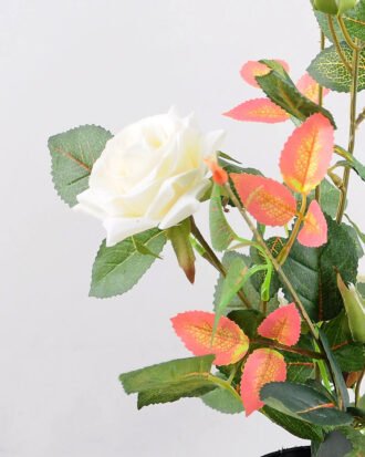 Artificial Flower 26*22*27cm Rose in plastic pot GS-03318225