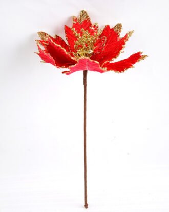 Artificial Flower 19*43CM Single Christmas flower(Bling) GS-33518019-R1