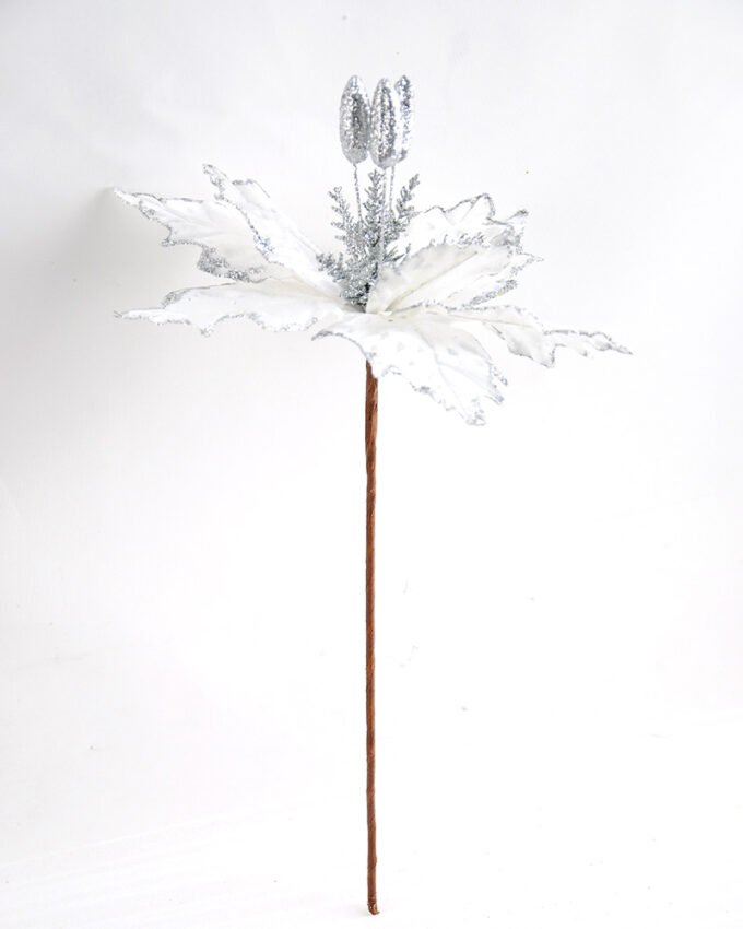 Artificial Flower 22*44CM Single Christmas flower(Bling) GS-33518020-Y1