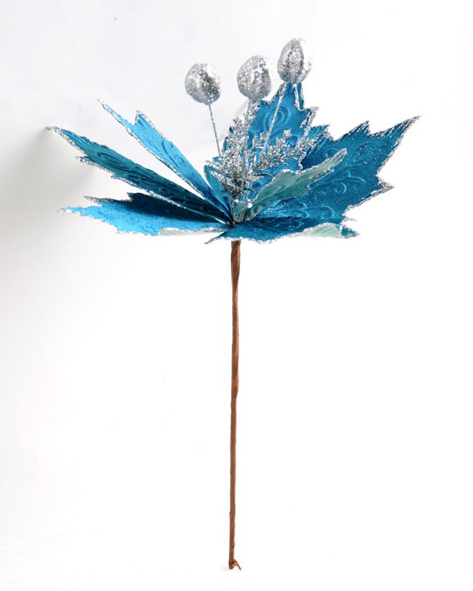 Artificial Flower 26*44CM Single Christmas flower(Bling) GS-33518021-B1